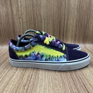 Vans Old Skool Mysterioso Purple Suede Tie Dyed Skate Shoe Low M10.5/W12 sneaker